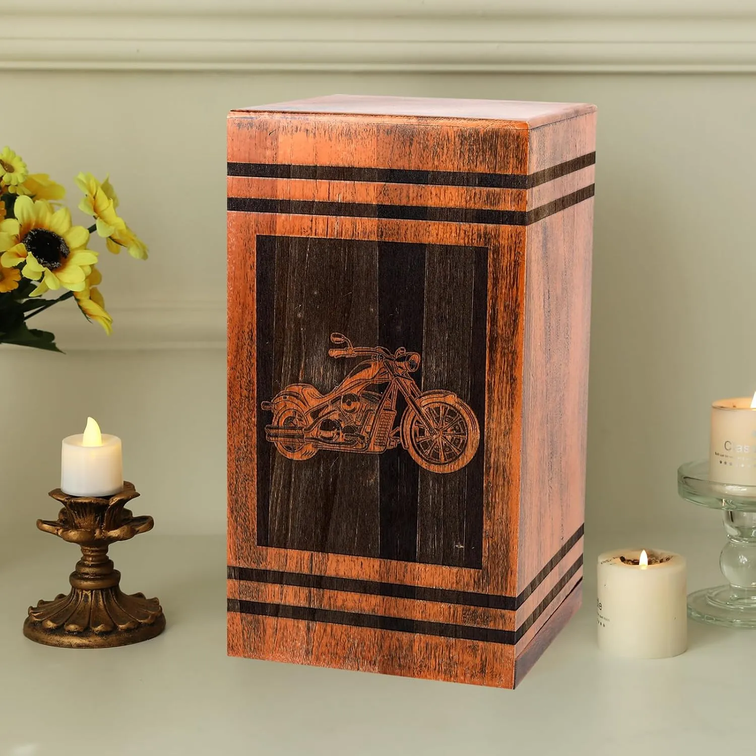 Extra Large Urns For Human Ashes Adult Male,Cremation Urns For Human Ashes,Human Urns For Ashes Adult Male,Medium Urn For Dad Urn For Men,Cool Urns For Ashes,Adult Urn(Motorcycle Urn,300LB)