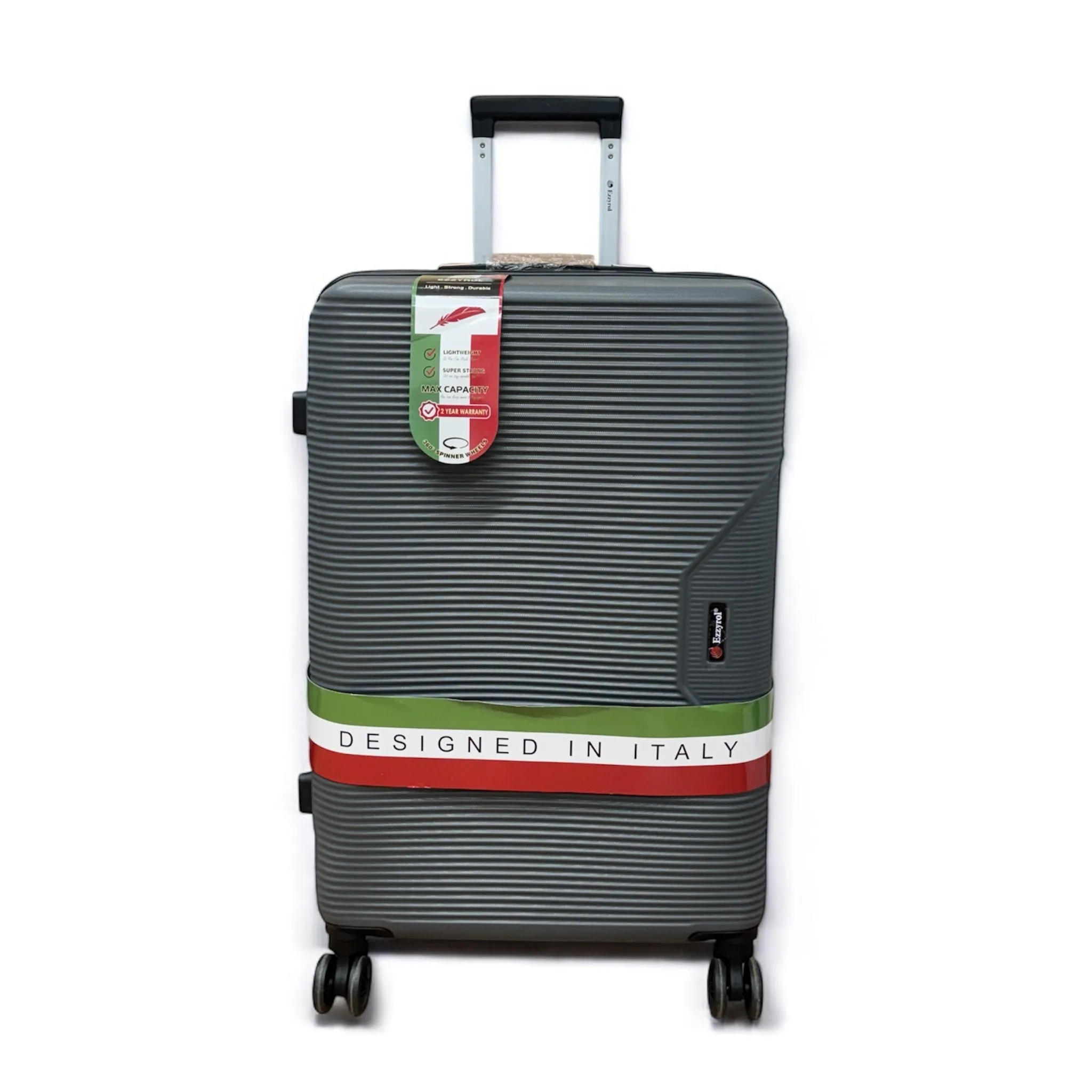 Ezzyrol XL Large Suitcase 8 Wheels Medium Lightweight Luggage ABS Hard Shell Cabin Case