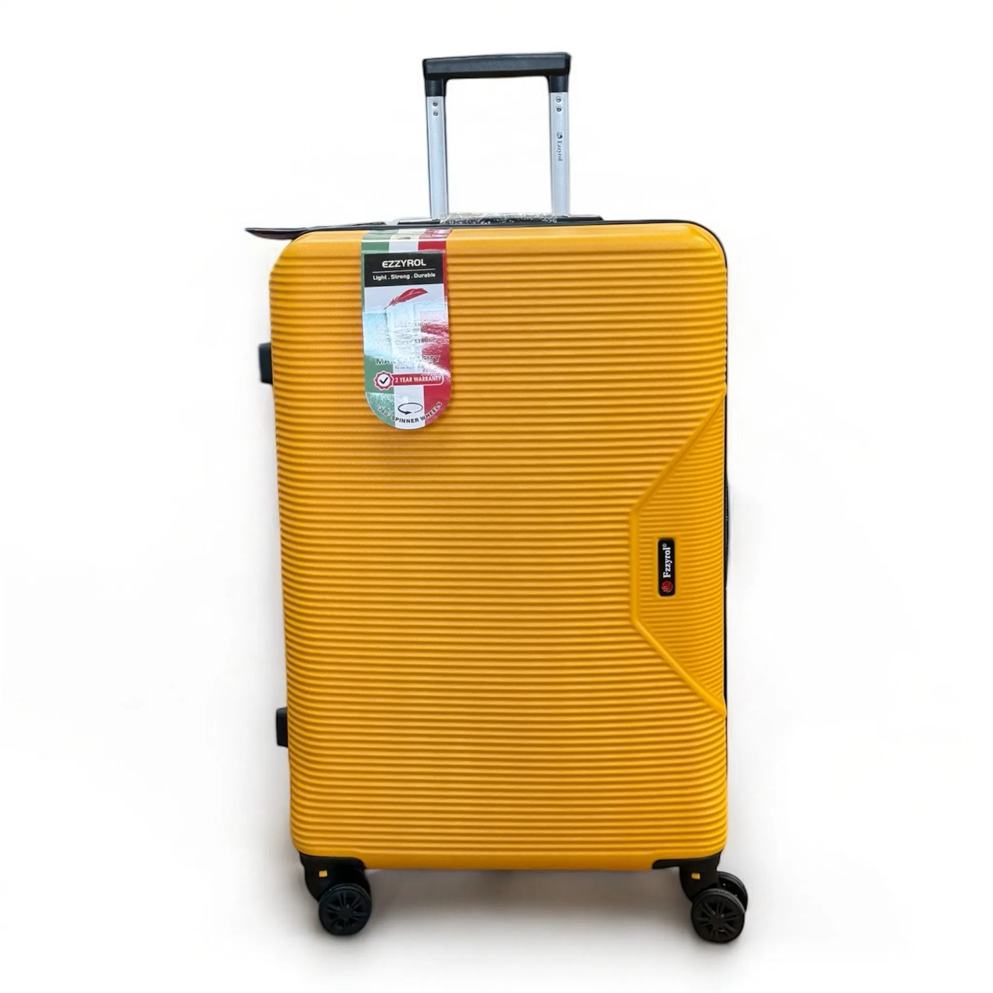 Ezzyrol XL Large Suitcase 8 Wheels Medium Lightweight Luggage ABS Hard Shell Cabin Case