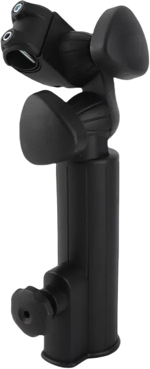 F&Y Golf Trolley Umbrella Holder – Adjustable Stand for Push or Pull Cart Shelter Accessory Black