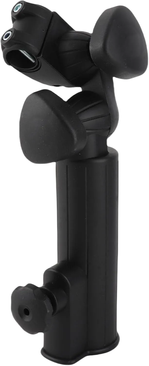 F&Y Golf Trolley Umbrella Holder – Adjustable Stand for Push or Pull Cart Shelter Accessory Black