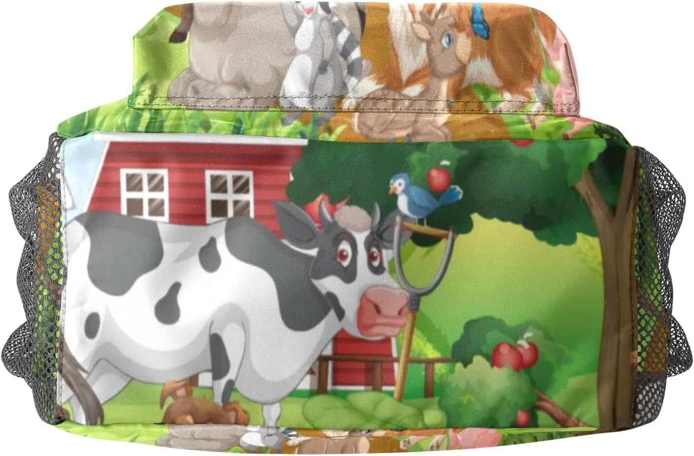 Farm House Animals Personalized Kids Toddler Backpack for Boys Girls,Custom School Kindergarten Travel Bookbag