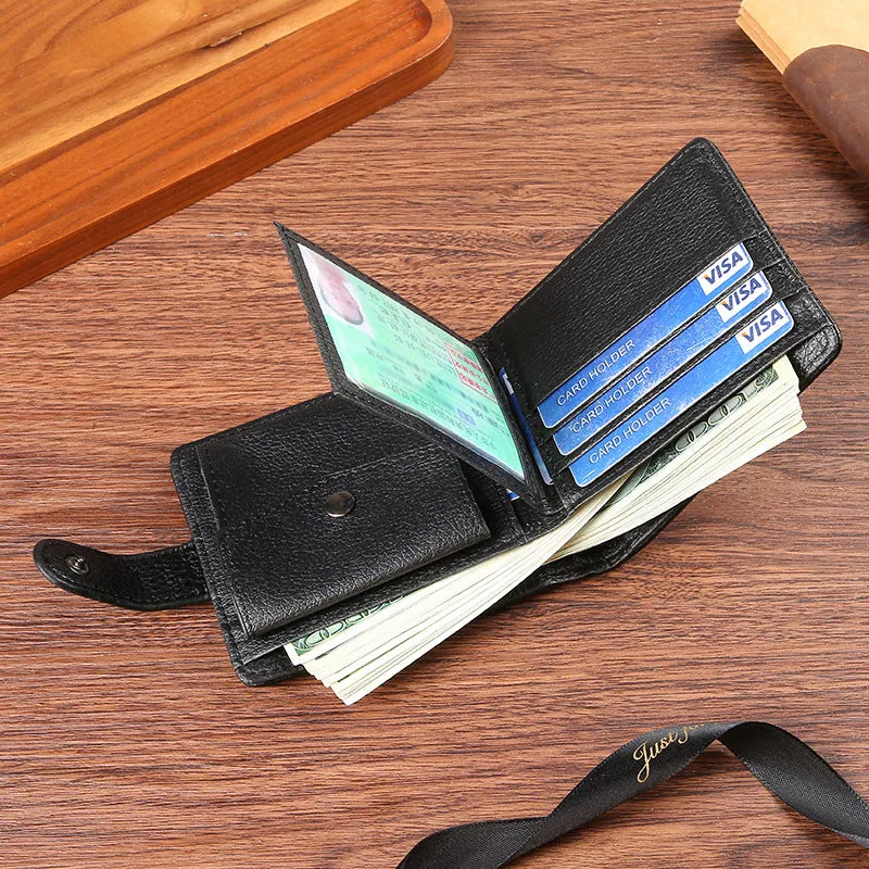 Fashion Men's Leather Short Credit One Men's Wallets