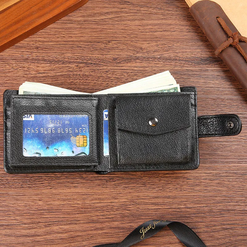 Fashion Men's Leather Short Credit One Men's Wallets