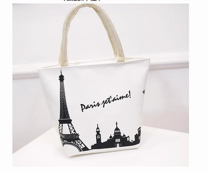 Fashion Portable Lunch Canvas Mommy Bag