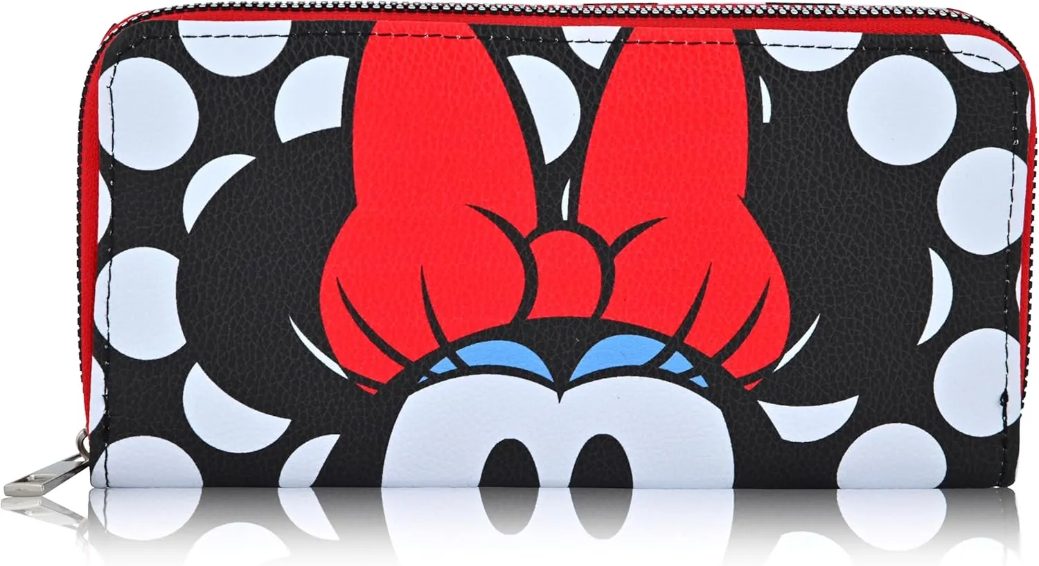Fast Forward Disney Minnie Mouse Wallet Women - PU Leather Wristlet Wallets for Women - Mickey Mouse Minnie Mouse Red Wristlet Wallet