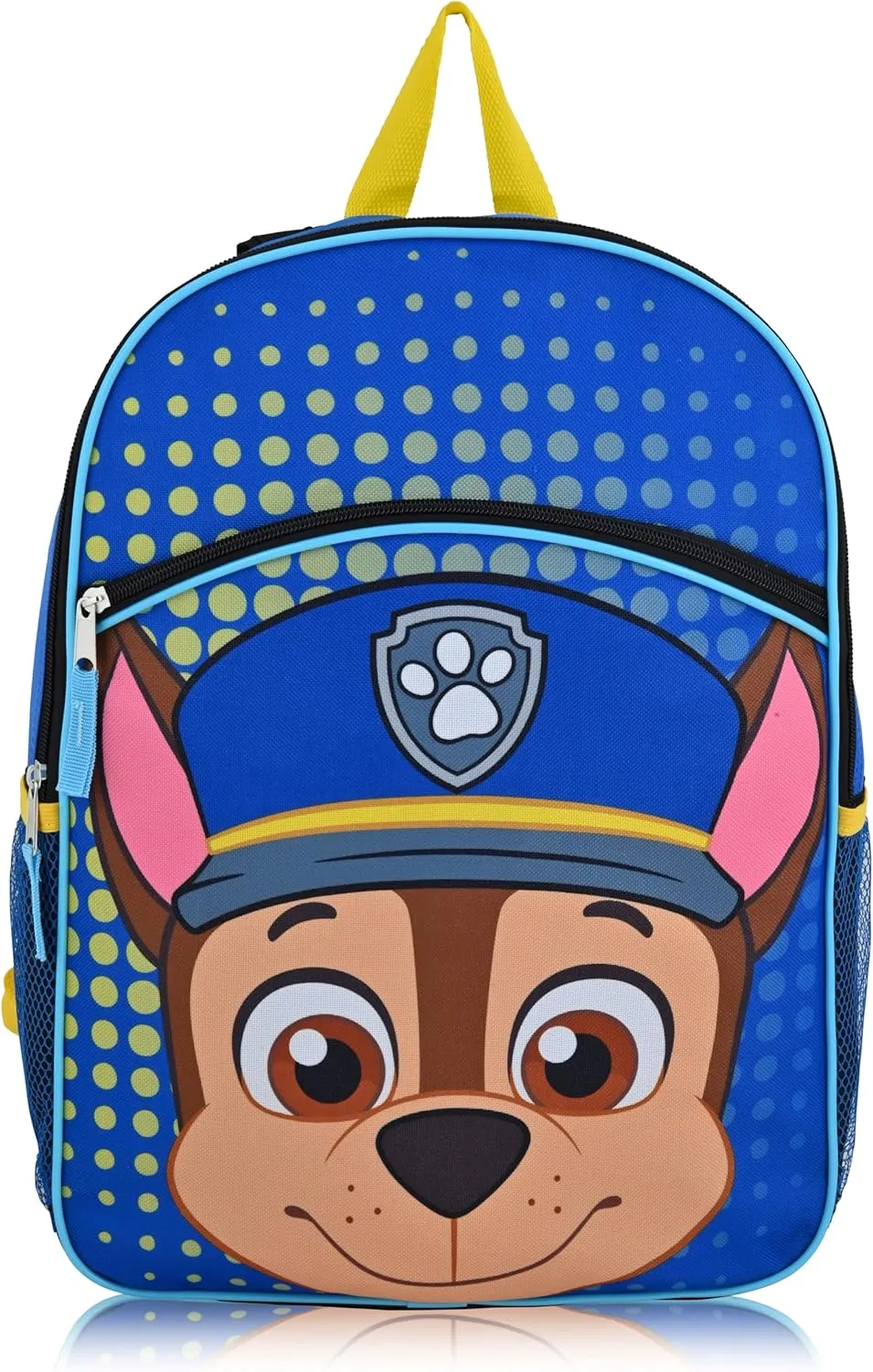 Fast Forward Paw Patrol Toddler Backpack with Chase Design - 16" Cartoon School Bag for Boys