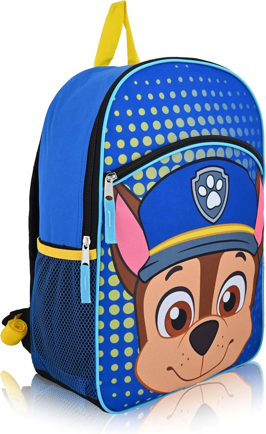 Fast Forward Paw Patrol Toddler Backpack with Chase Design - 16" Cartoon School Bag for Boys