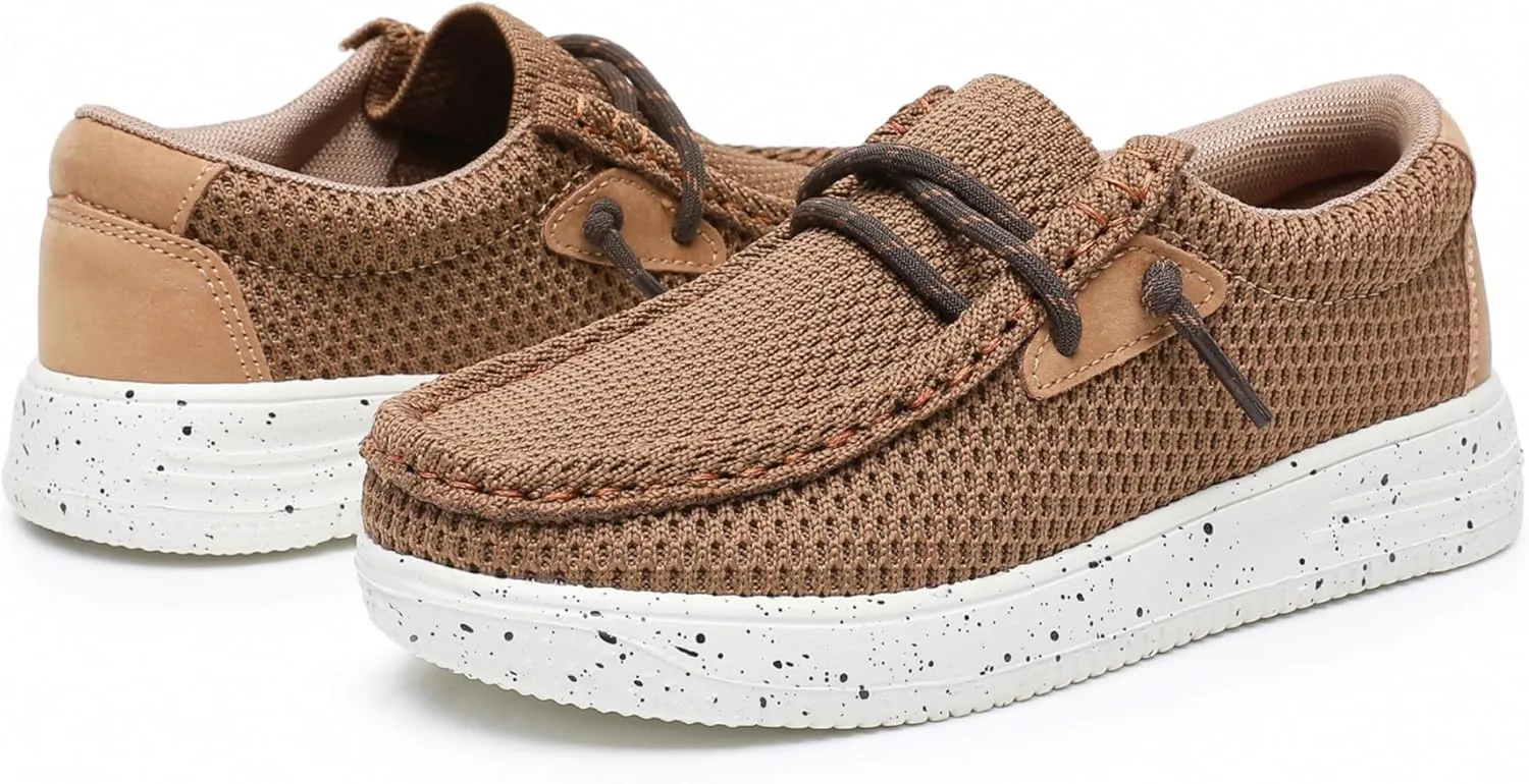 Felabo Kids Boys Girls Slip-On Casual Loafers Canvas Walking Shoes Comfortable & Lightweight (Toddler/Little Kid/Big Kid)