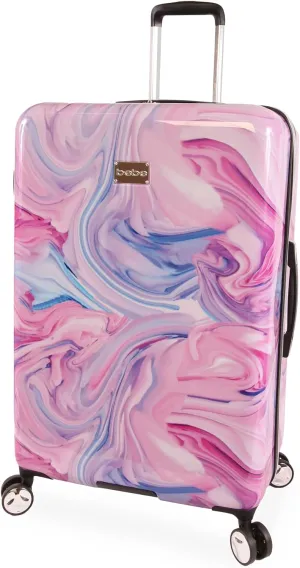 FILA Women's Luggage Hardside Spinner, Fuchsia Marble, Check-in 29"