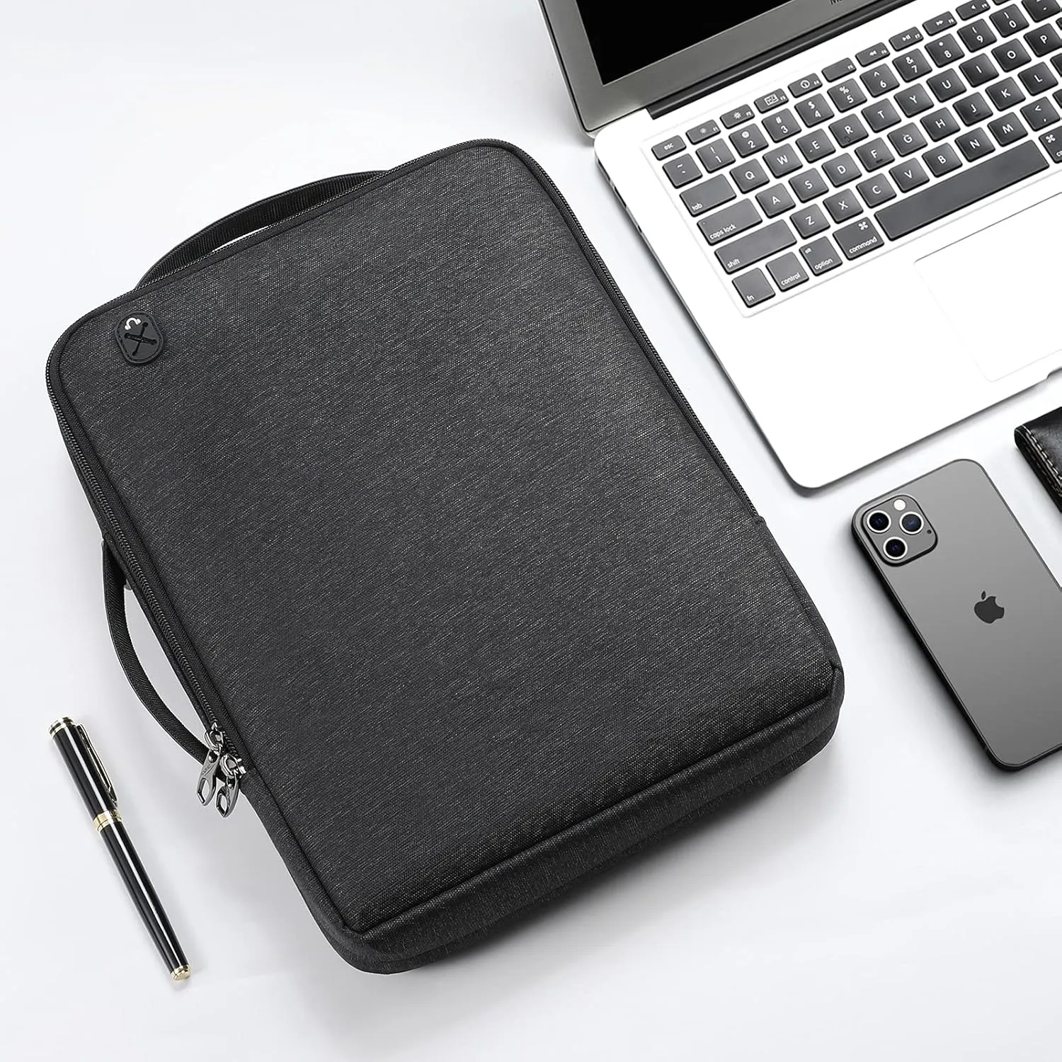 FINPAC Laptop Shoulder Bag for 13-16 inch Compatible with MacBook Air/Pro M3/M2/M1 2024-2018, Surface Laptop/Book