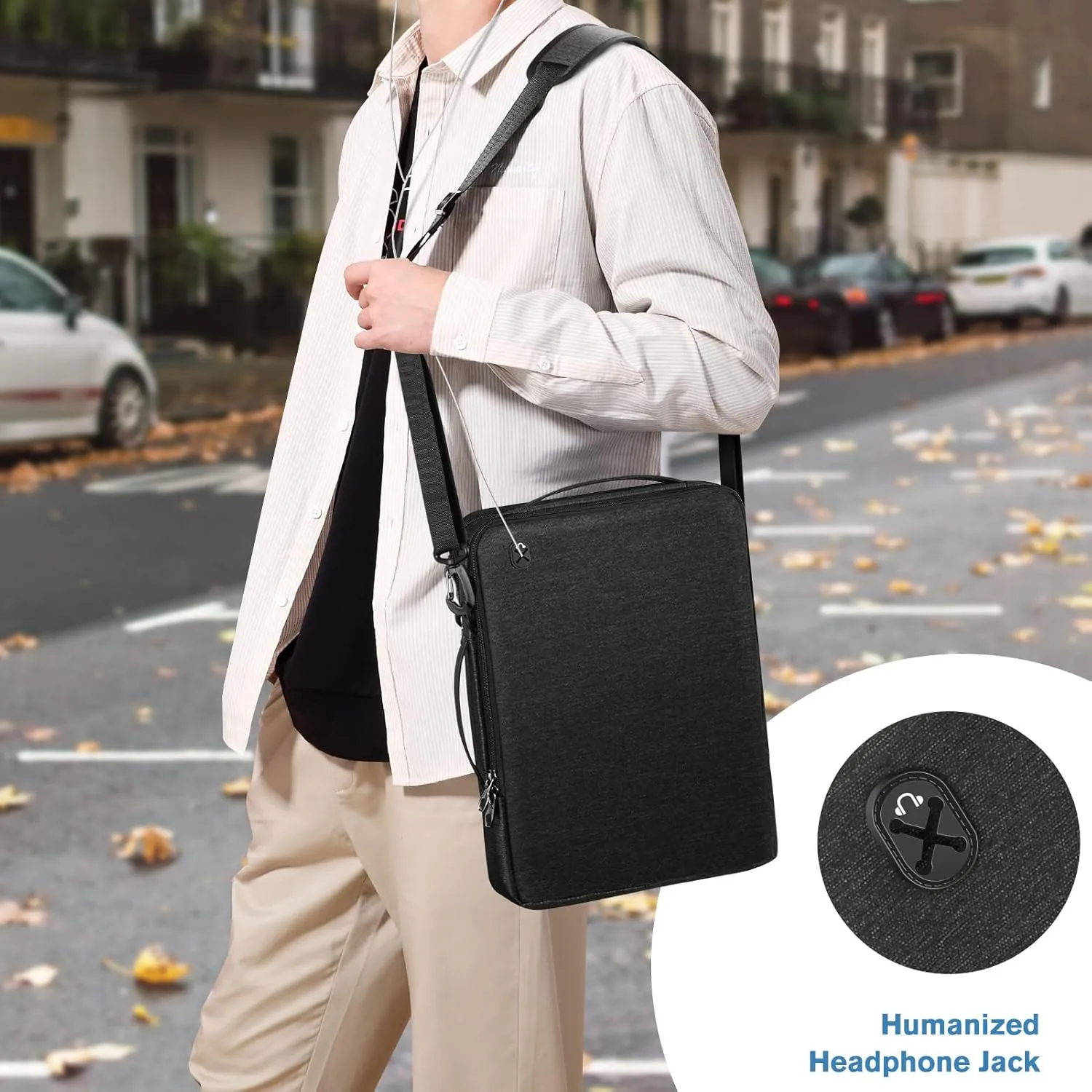 FINPAC Laptop Shoulder Bag for 13-16 inch Compatible with MacBook Air/Pro M3/M2/M1 2024-2018, Surface Laptop/Book