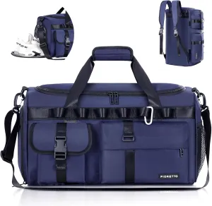 FIORETTO Women's Gym Duffle Bag with Shoes Compartment, 37L Capacity, Ideal for Travel, Gym, Sports, Duffel, Weekender
