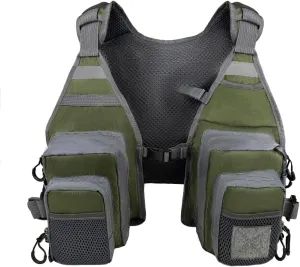 Fishing Vest for Outdoor Use Suitable for Perch and Trout Stream Fishing, Lightweight Equipment for Men and Women