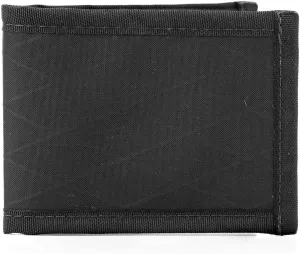Flowfold Recycled Wallets - Vanguard Bifold, Front Pocket, Slim Minimalist Wallets Made in USA (Black, Recycled Material)