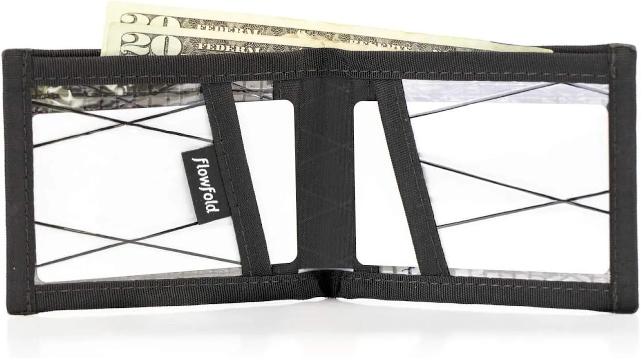 Flowfold Recycled Wallets - Vanguard Bifold Wallet, Front Pocket Wallet, Slim Minimalist Wallet Made in USA (Olive Green, Recycled Material)