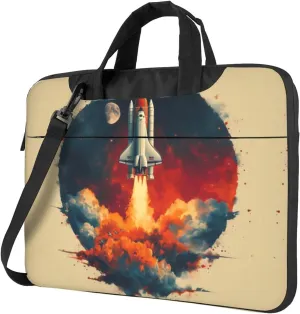 Flying shuttle portable single-shoulder laptop bag, a must-have for multifunctional business travel, made of Oxford cloth, stylish shockproof design, size is 14 in