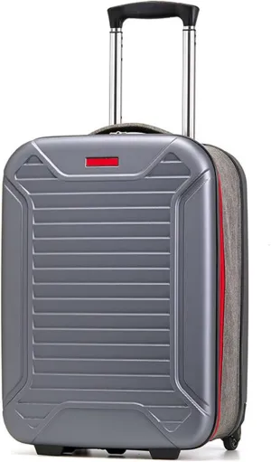 Foldable Luggage, Space Separation Design, Large Capacity Hand Suitcase,Resistant To Drop And Pressure, Hard Shell Storage Box (Color : Red, Size : 20inch)