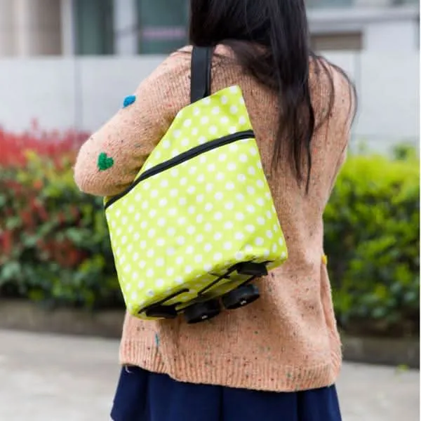 Folding Cart Bags Trolley Shopping Bag For Travel Luggage