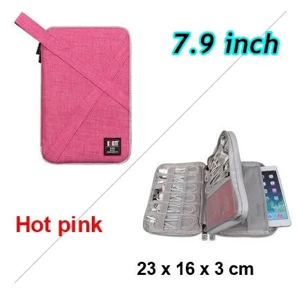 For Ipad Air Pro Unisex 7.9’,9.7 Inch Digital Accessories Storage Case Hand & Tablet Bag