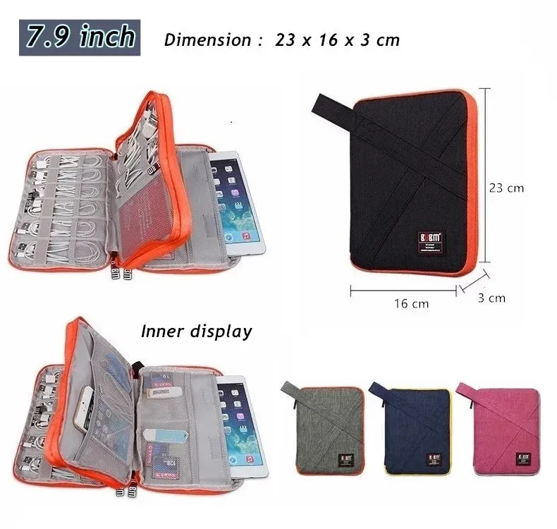 For Ipad Air Pro Unisex 7.9’,9.7 Inch Digital Accessories Storage Case Hand & Tablet Bag