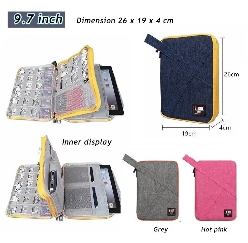 For Ipad Air Pro Unisex 7.9’,9.7 Inch Digital Accessories Storage Case Hand & Tablet Bag
