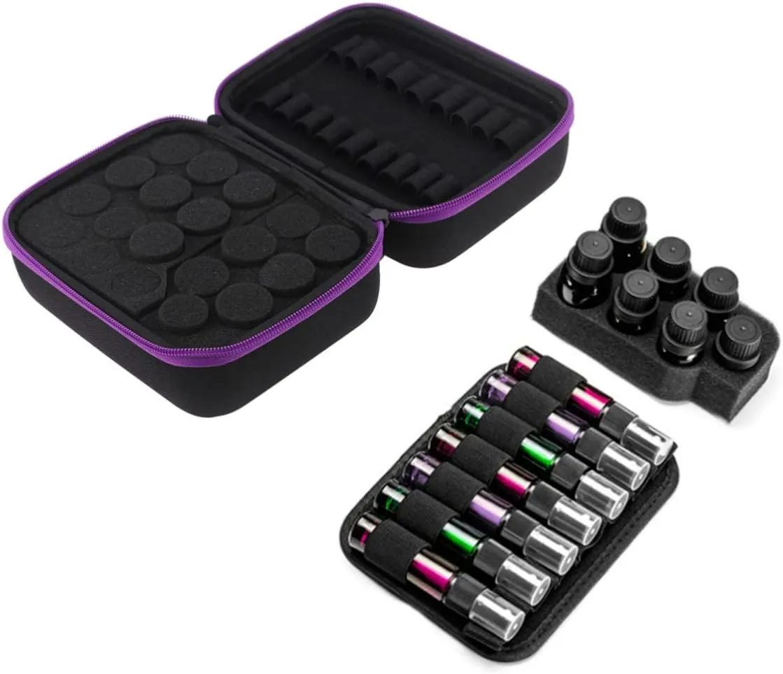 for Storage Bottle Case Essential Ers Pouch Women Bag Drop Bottles Large Oils Lipstick Travel, Purple, medium