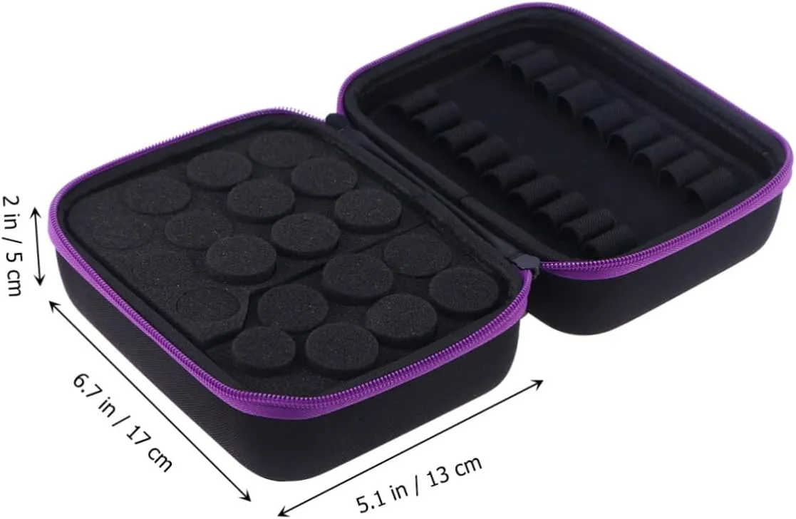 for Storage Bottle Case Essential Ers Pouch Women Bag Drop Bottles Large Oils Lipstick Travel, Purple, medium