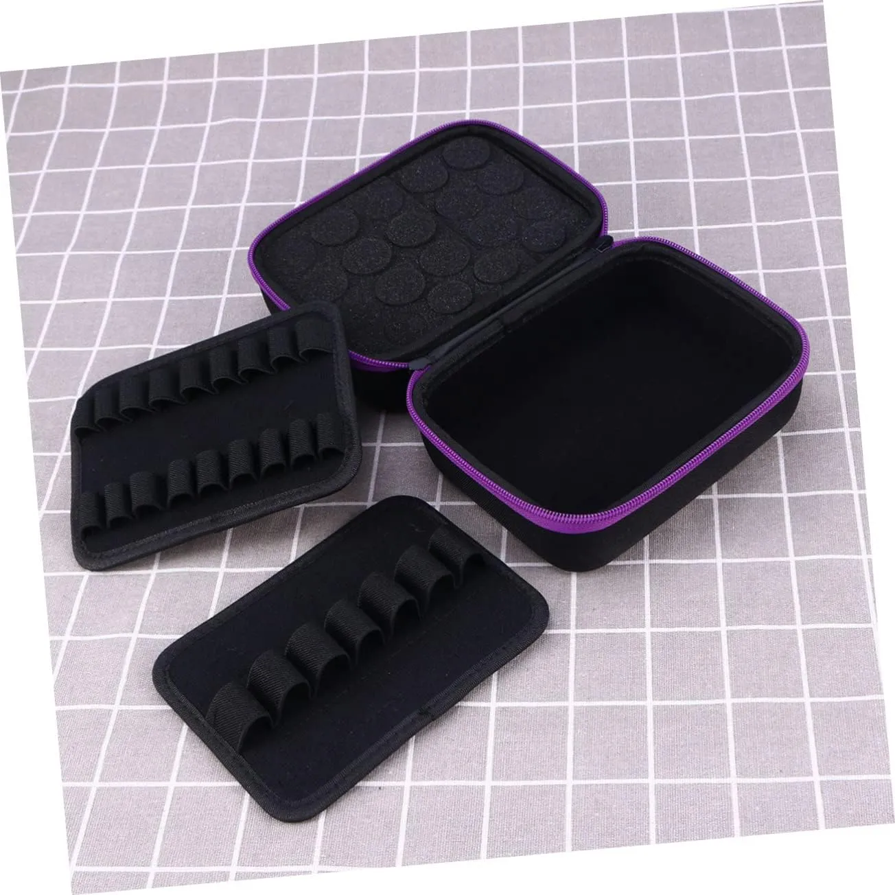 for Storage Bottle Case Essential Ers Pouch Women Bag Drop Bottles Large Oils Lipstick Travel, Purple, medium