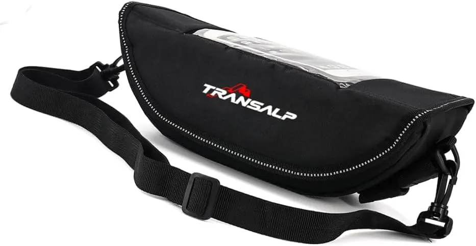 FOR Transalp XL750 600V XL650V 700V XL750 2023 Motorcycle Handlebar Storage Bag Waterproof Travel Tool Bag (red)