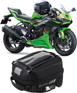 FOR ZX-6R ZX636 zx 6r zx636 2024 2025 accessories password fuel tank bag with fuel tank adapter ring navigation bag storage bag