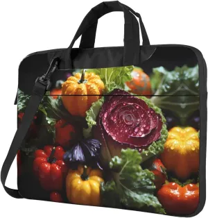 Fresh Cabbage Laptop Bag, Multifunctional Shoulder Messenger Bag, 14.96 Inch Long Computer Case, Briefcase Handbag Shoulder Bag