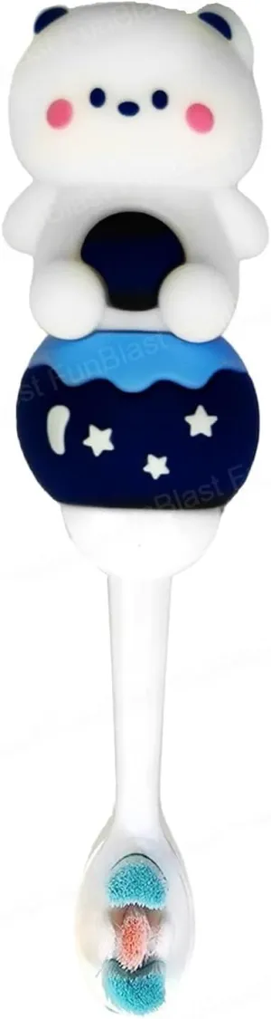 F..u...nB.l.a.s.t Kids Toothbrush Animal Design Soft Tooth Brush, Extra Microfiber Soft Bristles Toothbrush for 3-6 Years Old Children, Boys & Girls (Bear)-Bear,Multicolor, 1 Count