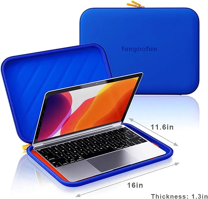 Fungoofun 13" Water proof laptop sleeve- Blue