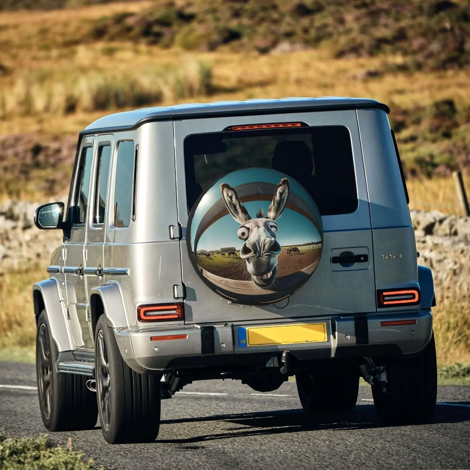 Funny Donkey RV Spare tire Cover Wheel Protectors Weatherproof Wheel Covers Waterproof Universal Fit for Trailer Rv SUV Truck Camper Travel Trailers 15inch, HvoC-002