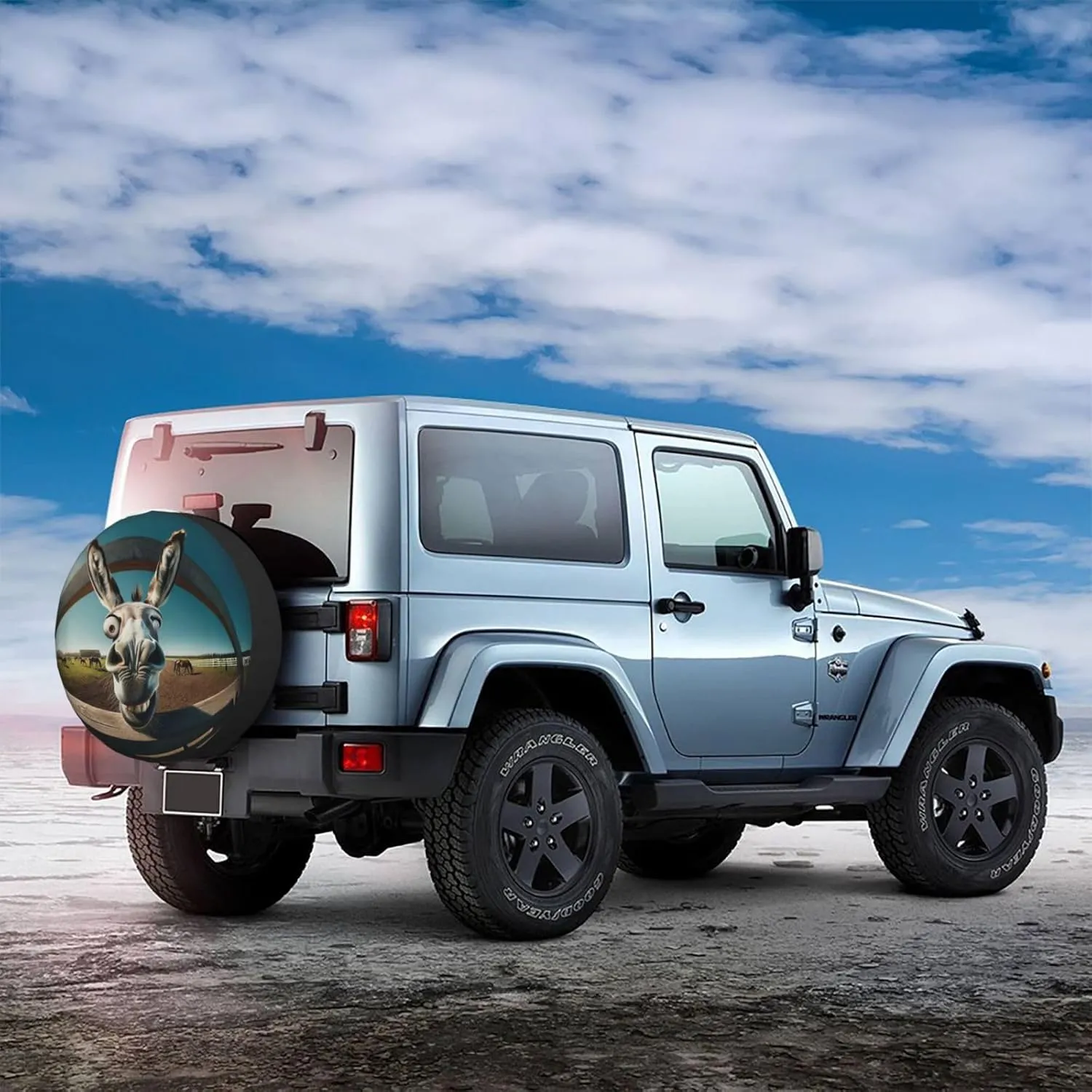 Funny Donkey RV Spare tire Cover Wheel Protectors Weatherproof Wheel Covers Waterproof Universal Fit for Trailer Rv SUV Truck Camper Travel Trailers 15inch, HvoC-002