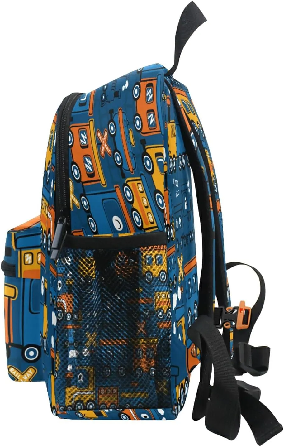 Funny Steam Train Toddler Backpack for Boy's/Girl's Cute Children Kindergarten School Book Bag with Chest Strap Cartoon Train One Size