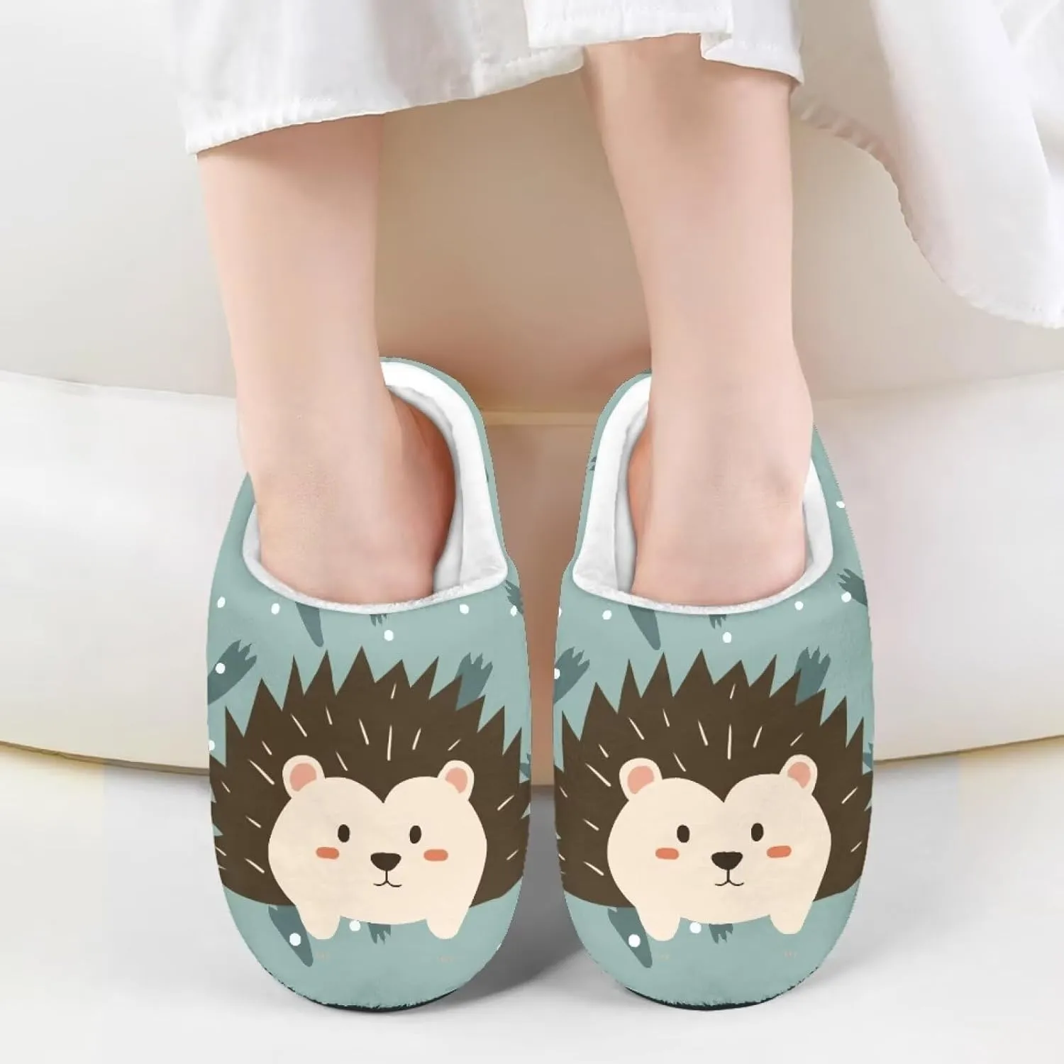 Fuzzy Slippers for Kids Non-slip Lightweight Washable