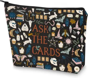 G2TUP Tarot Card Storage Bag for Tarot Enthusiasts Ask the Cards Halloween Witch Zipper Bag (Ask the Cards New)