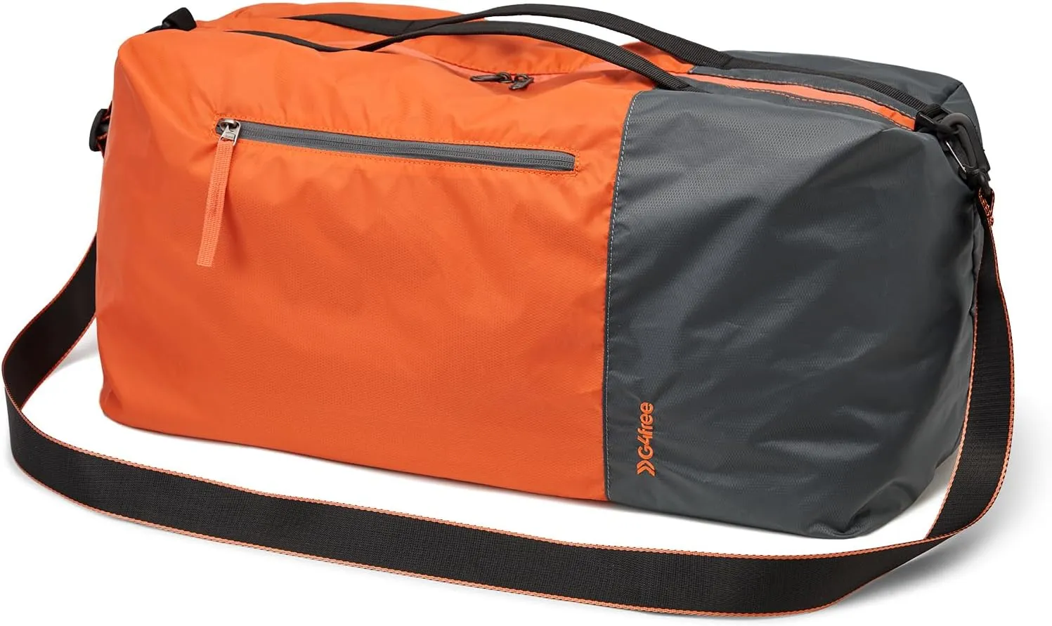 G4Free 40L Large Gym Duffle Bag with Wet Pocket for Travel Overnight Carry On Duffel Bag Women Men (Orange)