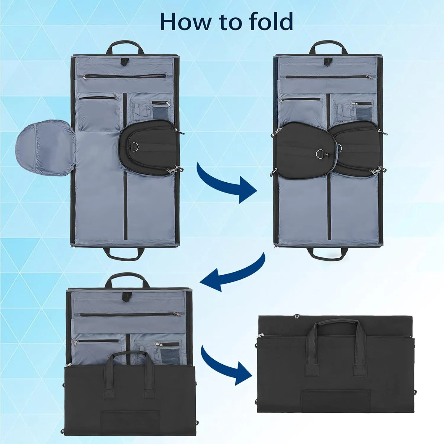 Garment Duffle Bags For Travel, Convertible Carry On Garment Bag With Shoulder Strap, Shoes Compartment Carry on Mens Garment Bag For Suits, 2 in 1 Suit Bags For Men Travel