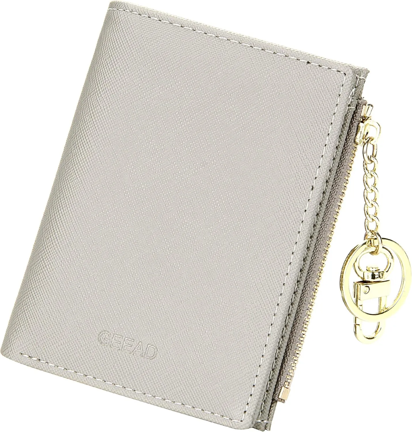 GEEAD Small Wallets for Women Bifold Slim Coin Purse Zipper ID Card Holder