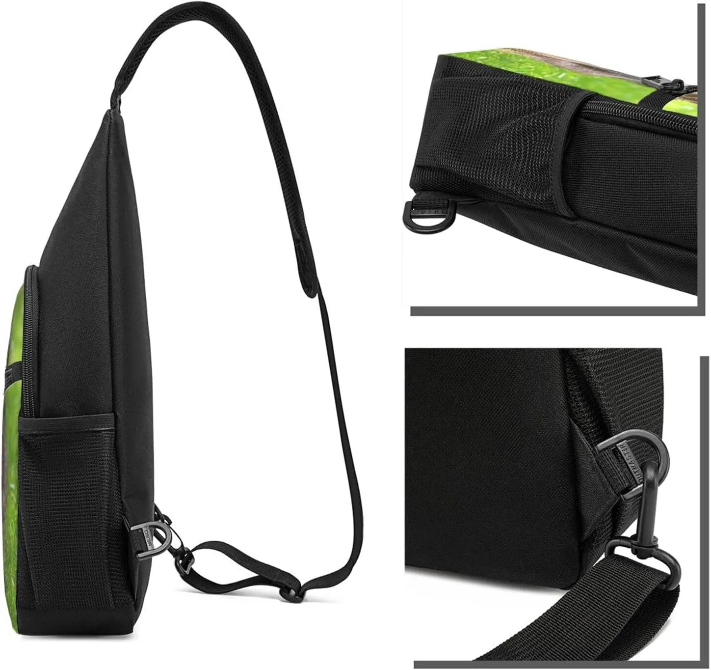 Generic Custom Sling Bag, Personalized Crossbody Bags for Men Women, Customize Image Logo Text Sling Shoulder Backpack, Chest Bag for Travel Hiking Daypack for Sports Outdoor, Style-3