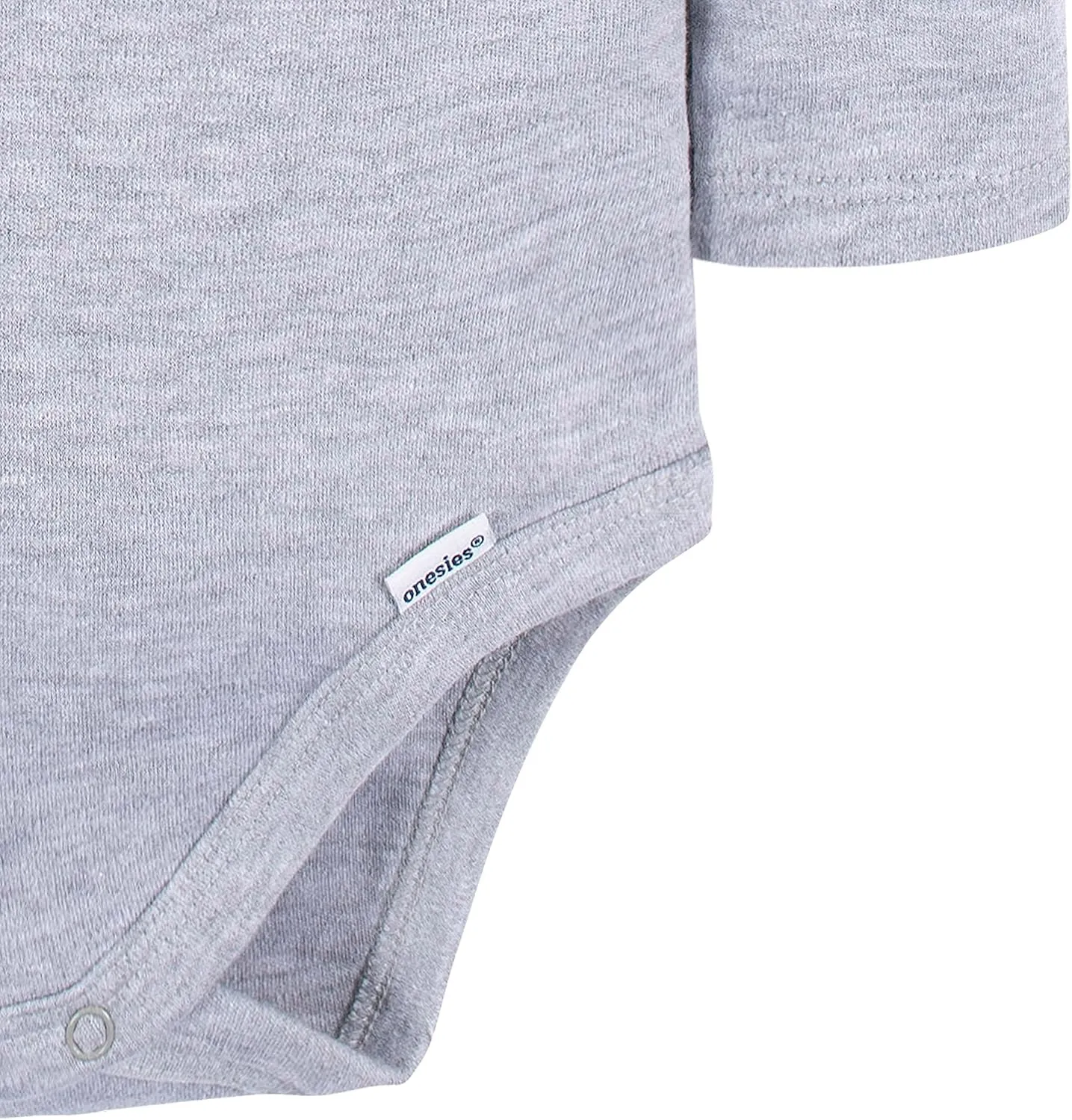 Gerber Baby Long Sleeve Solid Onesies Multi-Pack Interlock 180 Gsm