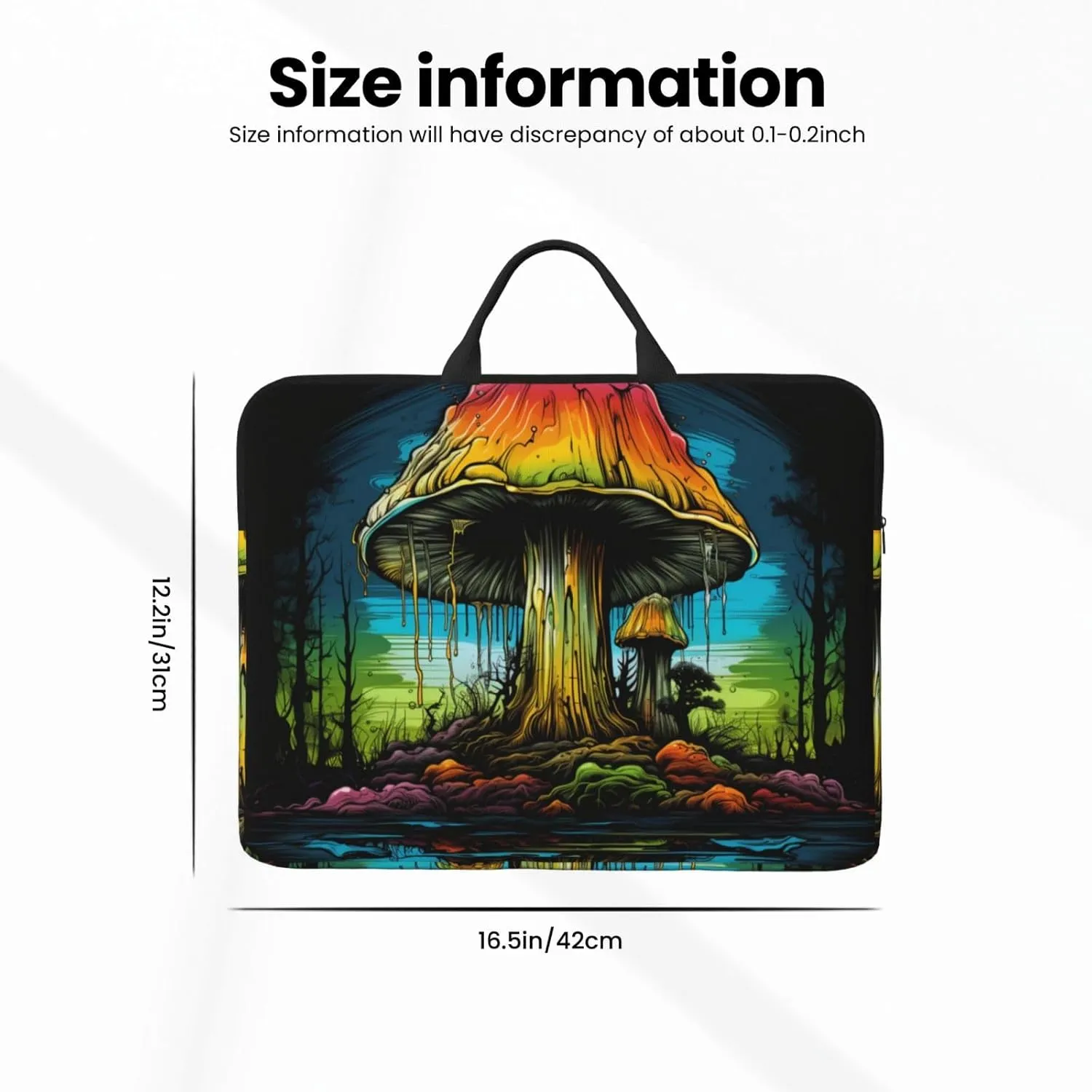 Giant Mushroom 14 Inch Laptop Case, Water-Resistant and Shockproof Computer Cases for Laptopsï¼ŒSuitable for Daily Travel