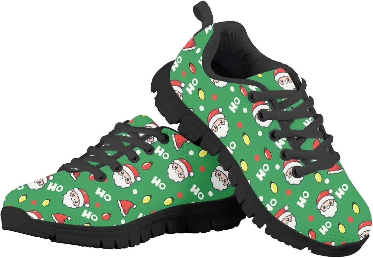 Girls Boys School Casual Sports Sneakers Anti-Skid Slip On Sneakers Stylish Lace-Up Hiking Shoes for Outdoor US Little Kid 11-13 Big Kid 1-5 Black Sole