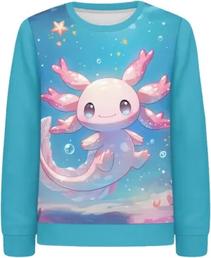 Girls Boys Sweatshirt Trendy Fall Outfit Kids Comfy Sweaters Pullover Tops 6-14 Years Old