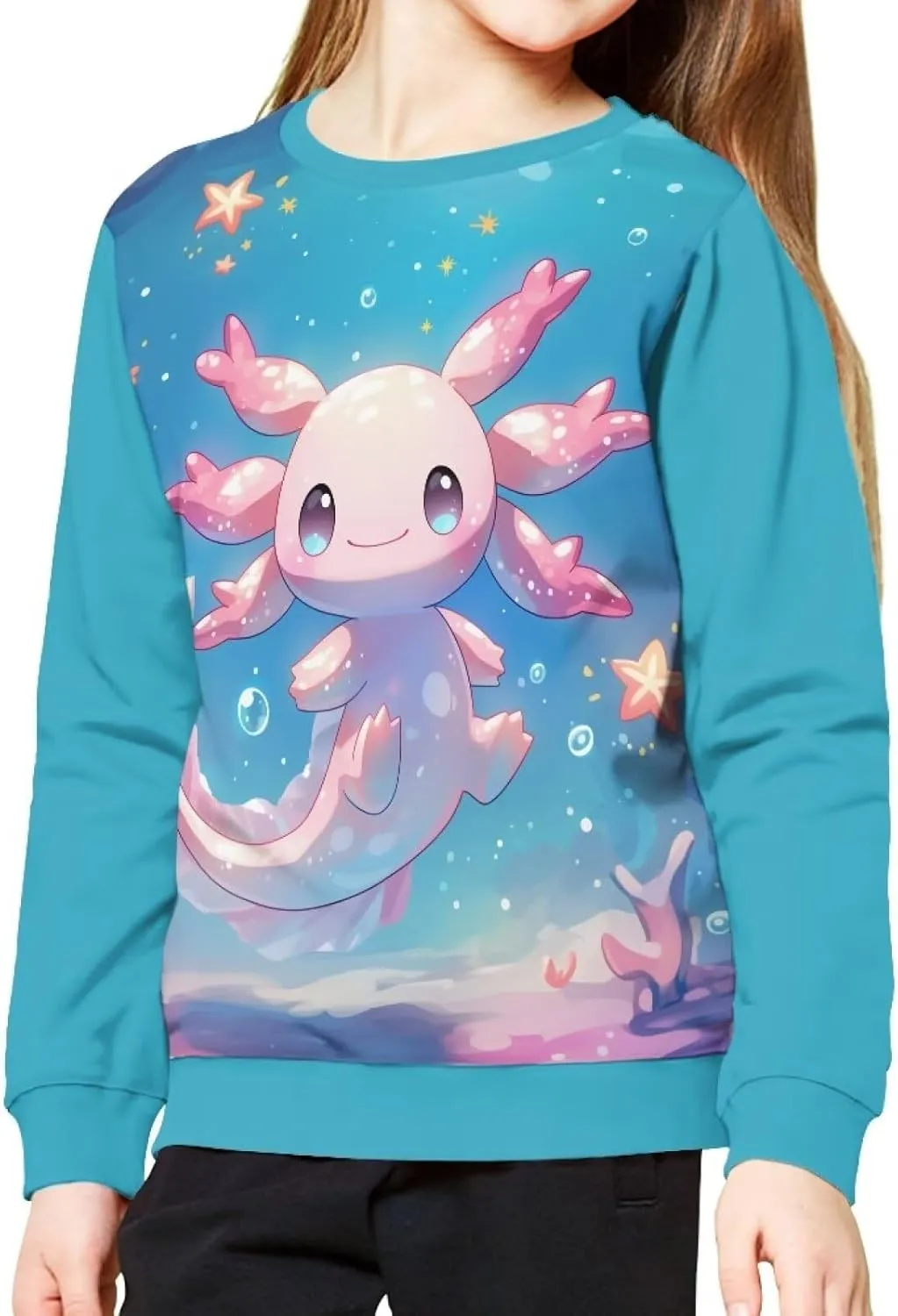 Girls Boys Sweatshirt Trendy Fall Outfit Kids Comfy Sweaters Pullover Tops 6-14 Years Old