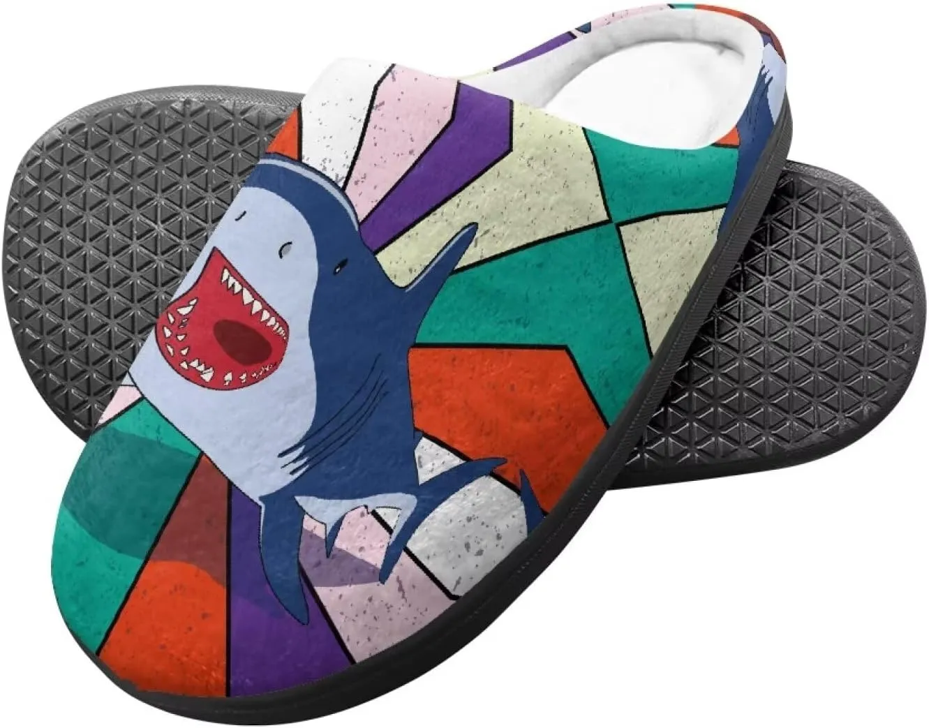 Girls Plush House Slippers Soft Comfort Slippers Warm Lightweight Home Shoes Non Slip Bedroom Shoes Cute Print Slippers Washable for Indoor Outdoor US 9-15