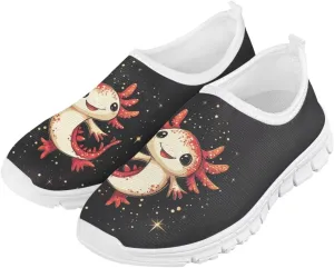 Girls Running Shoes Cute Kids Slip On Sneakers Cartoon Themed Tennis Shoes